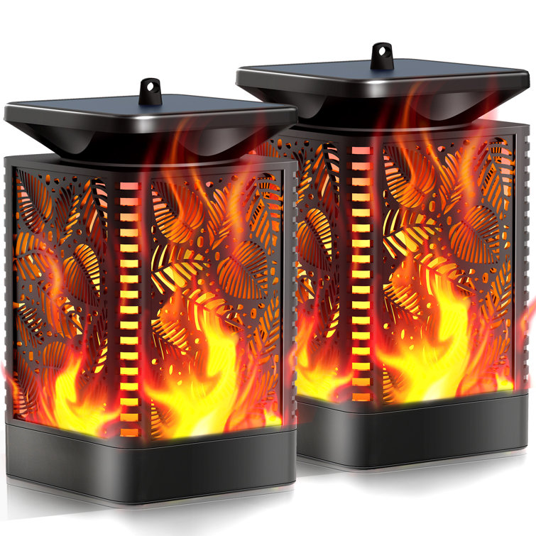 Flickering flame on sale solar lantern